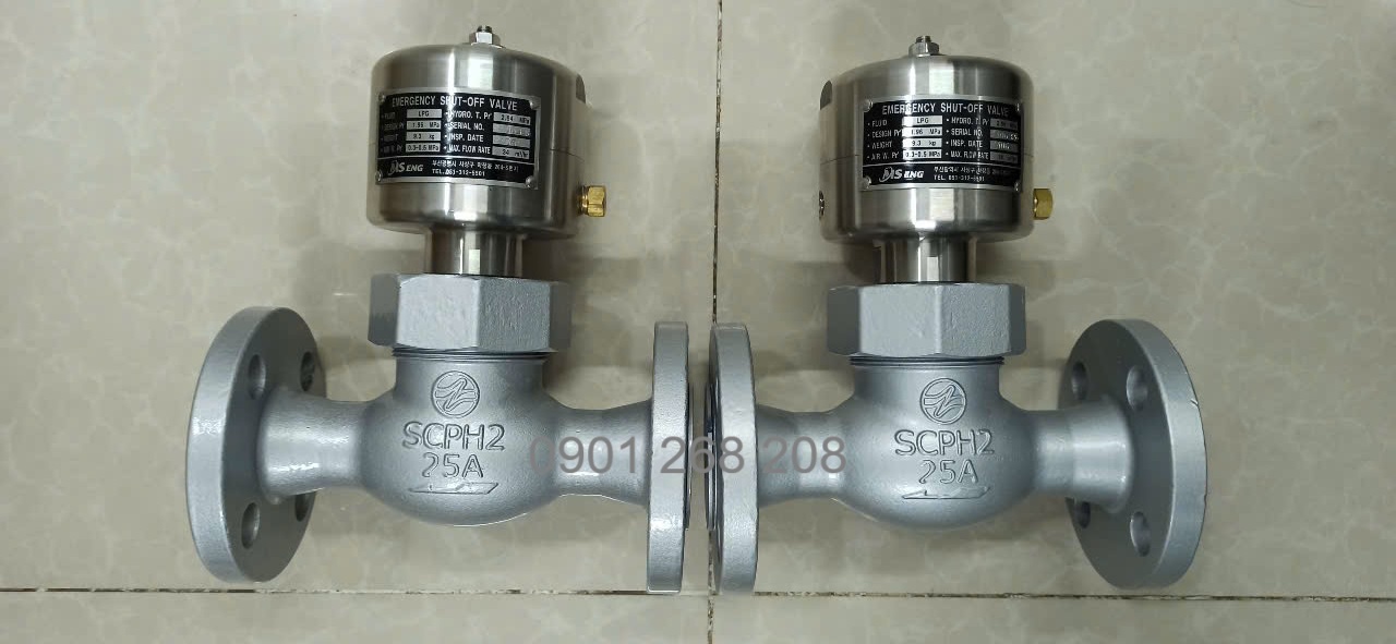 emegency shut-off valve DN25 MEV-4121 MS Eng Korea